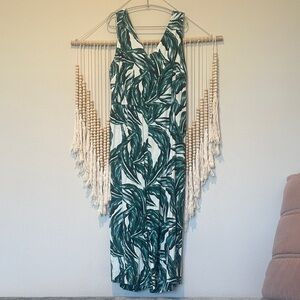 Who What Wear Tropical Plant Jumpsuit XXL